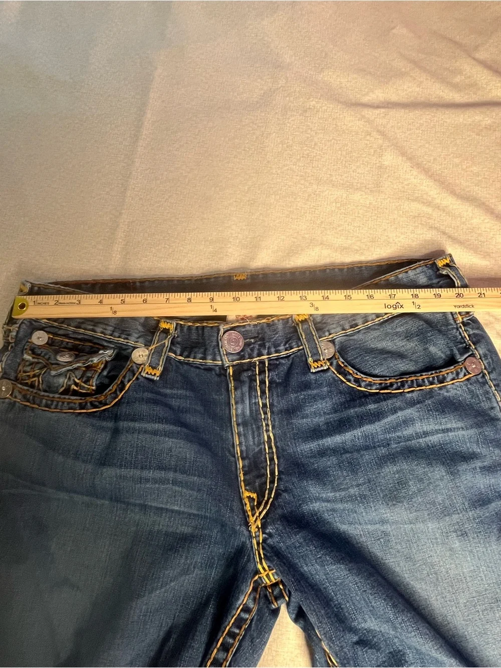 True Religion Ricky Super T Denim DIY Jean Y2K Jorts
